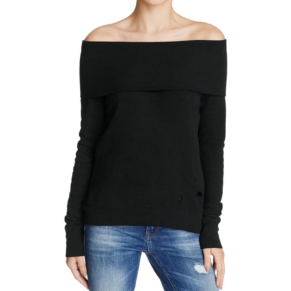 Off the shoulder sweatshirt